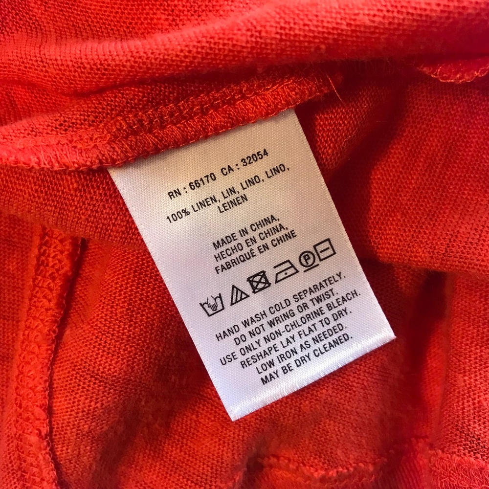 Host pick 🎉 🎈 Anthropology Meadow Rue 100% linen top - Picture 12 of 13